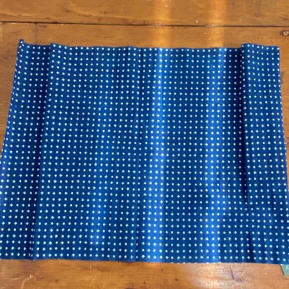 Lot of 3 VINTAGE Japanese Textile Fabric Aizome Indigo Blue - Picture 5 of 6